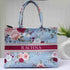 Personalised Blue Floral Printed Box Bag